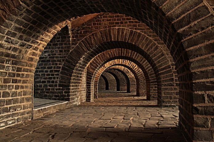 vaulted cellar, hd wallpaper, tunnel